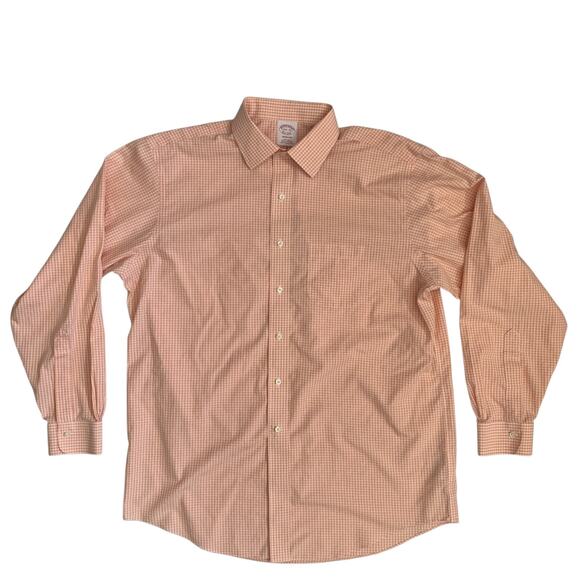 Brooks Brothers 1818 Madison Men's Size 16.5-35 Non Iron Button Up Check Shirt - Picture 2 of 16